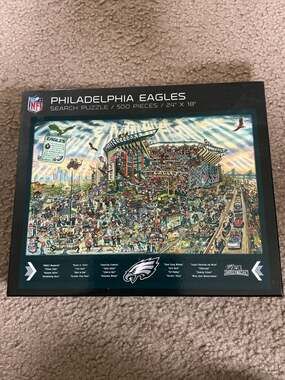 YouTheFan NFL Philadelphia Eagles Joe Journeyman Search Puzzle 500 Pieces